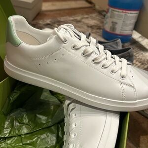 White and Green Men's Sneakers